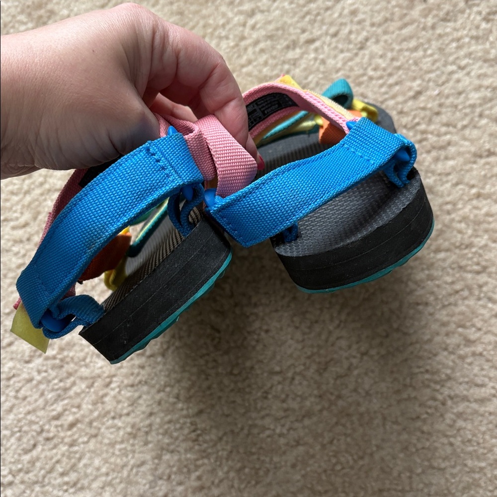 Teva Original Universal Strappy Sandal 90s Multi Colored Women's Sz 7 - Picture 5 of 6